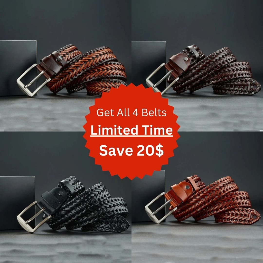 Braided Heritage Cowhide Belt