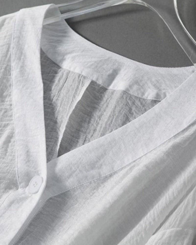 Nayra Linen Blouse