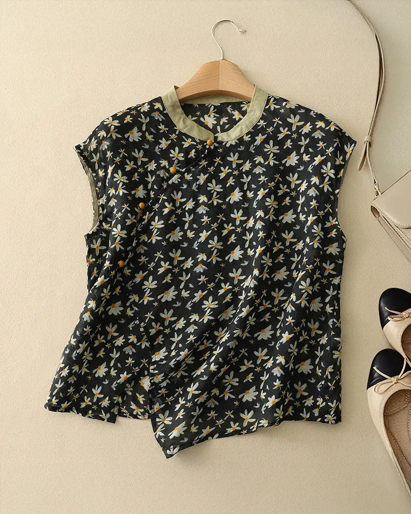Maelia Linen Blouse