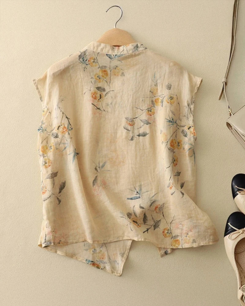 Maelia Linen Blouse