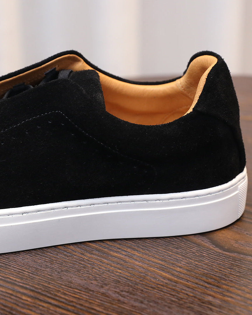 Osborne Suede Low Sneakers - Black