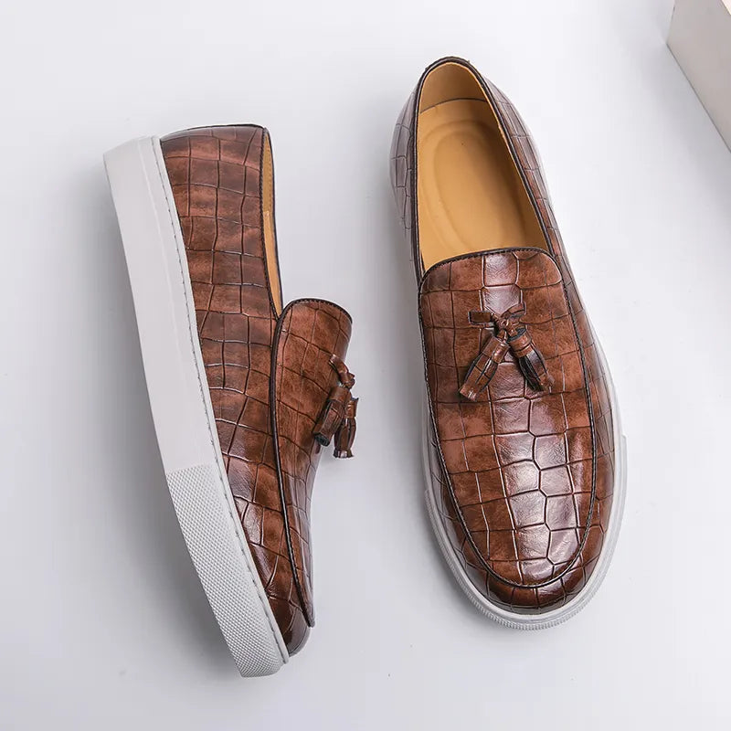 Lacroix Embossed Leather Loafer