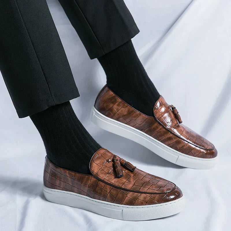 Lacroix Embossed Leather Loafer