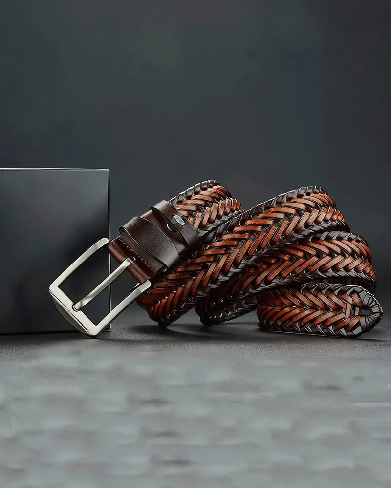 Braided Cowhide Belt