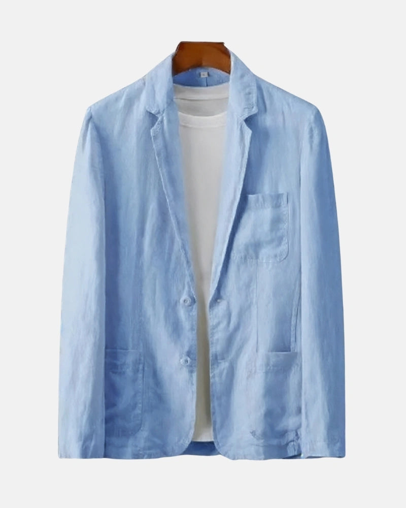 Laurent Minimalist Linen Blazer