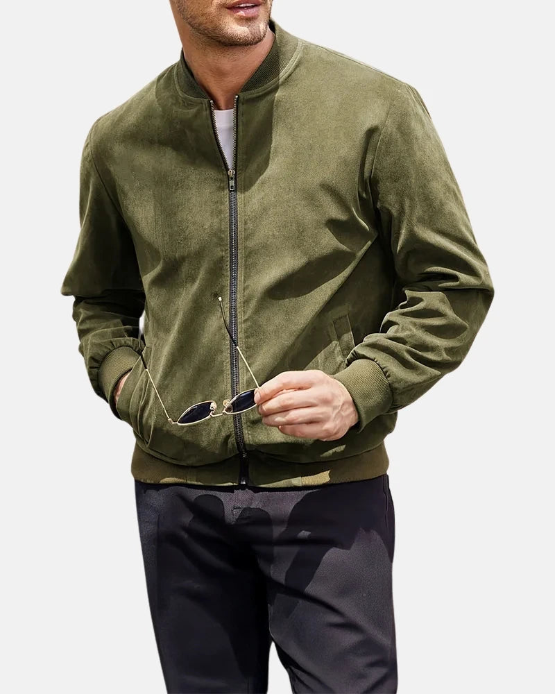 Santos Suede Bomber Jacket