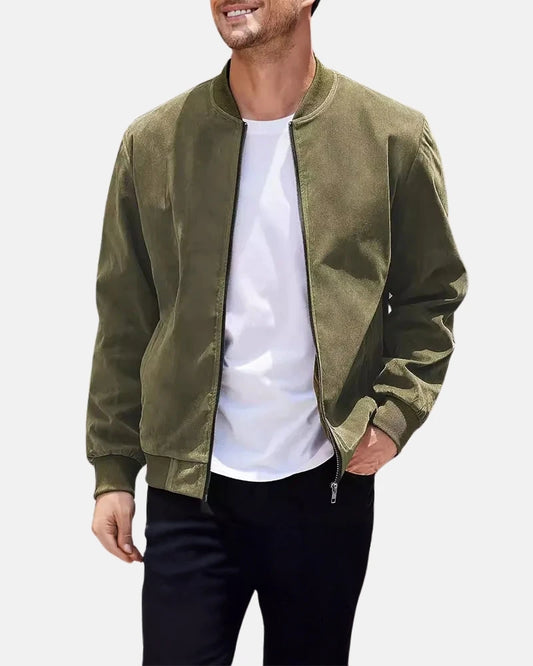 Santos Suede Bomber Jacket