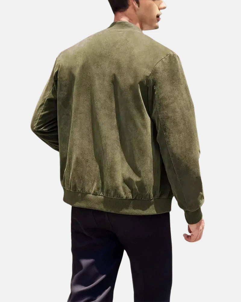 Santos Suede Bomber Jacket