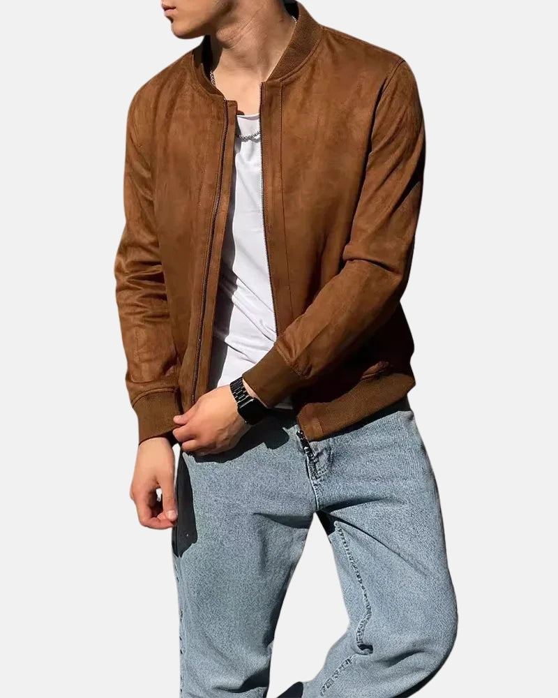 Santos Suede Bomber Jacket