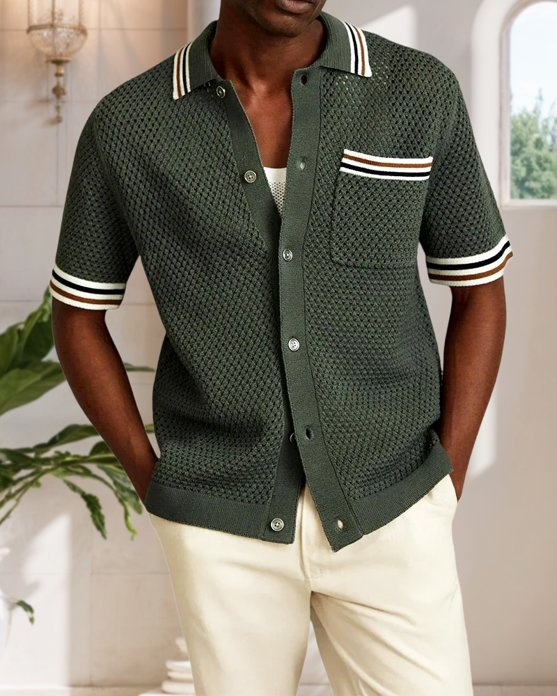 Martin Laurent Crochet Shirt