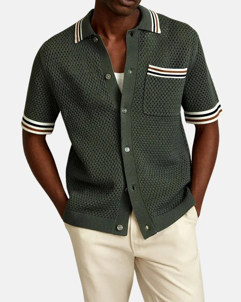 Martin Laurent Crochet Shirt