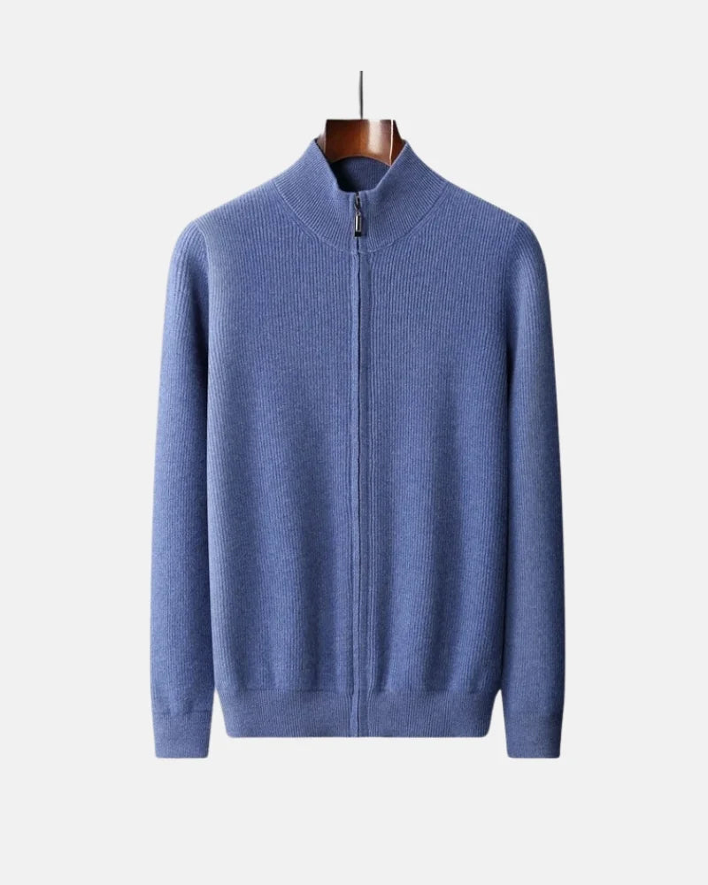 Charles Cashmere Zip Sweater