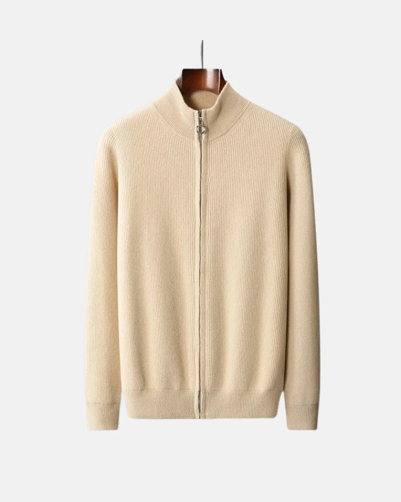 Charles Cashmere Zip Sweater