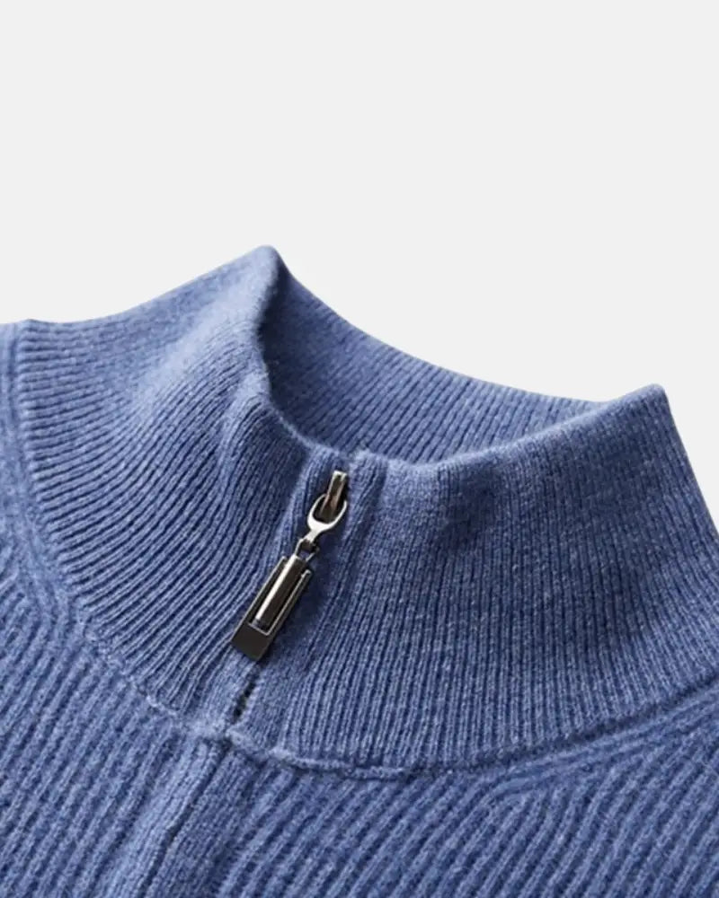 Charles Cashmere Zip Sweater