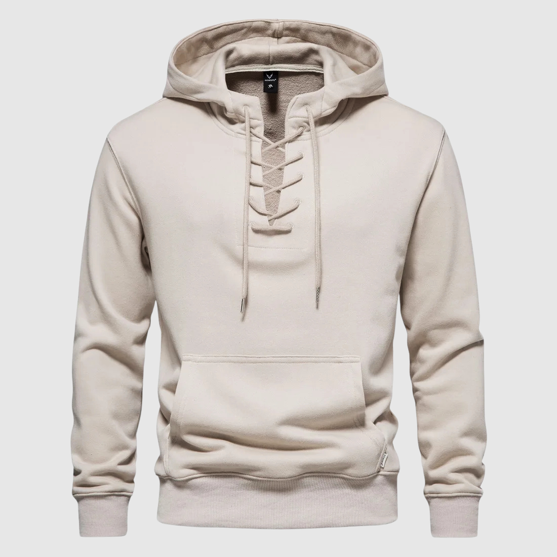 Valhalla Cotton Lace-Up Hoodie