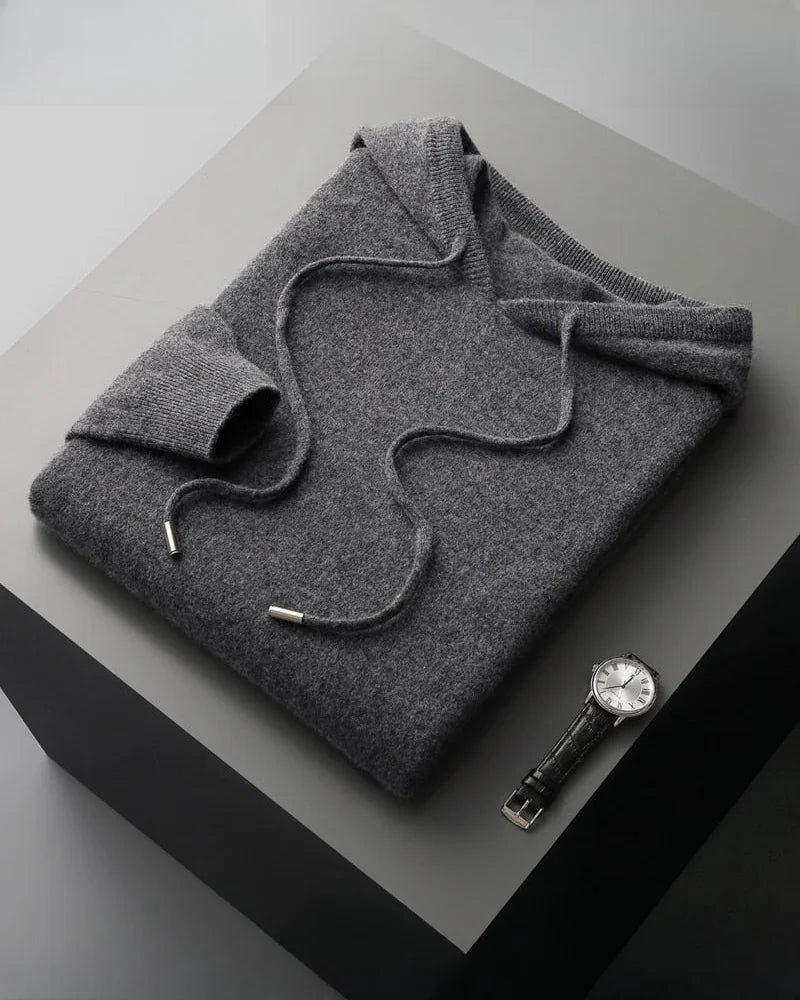 Biarritz Knit Hoodie in Charcoal