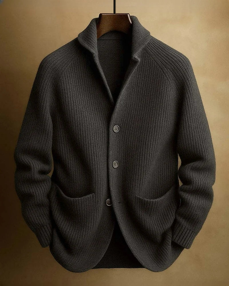 Brera Blazer Cardigan in Black
