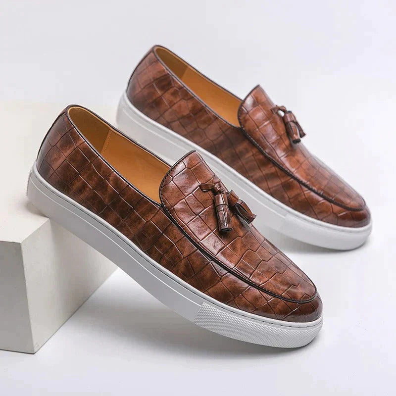 Lacroix Embossed Leather Loafer