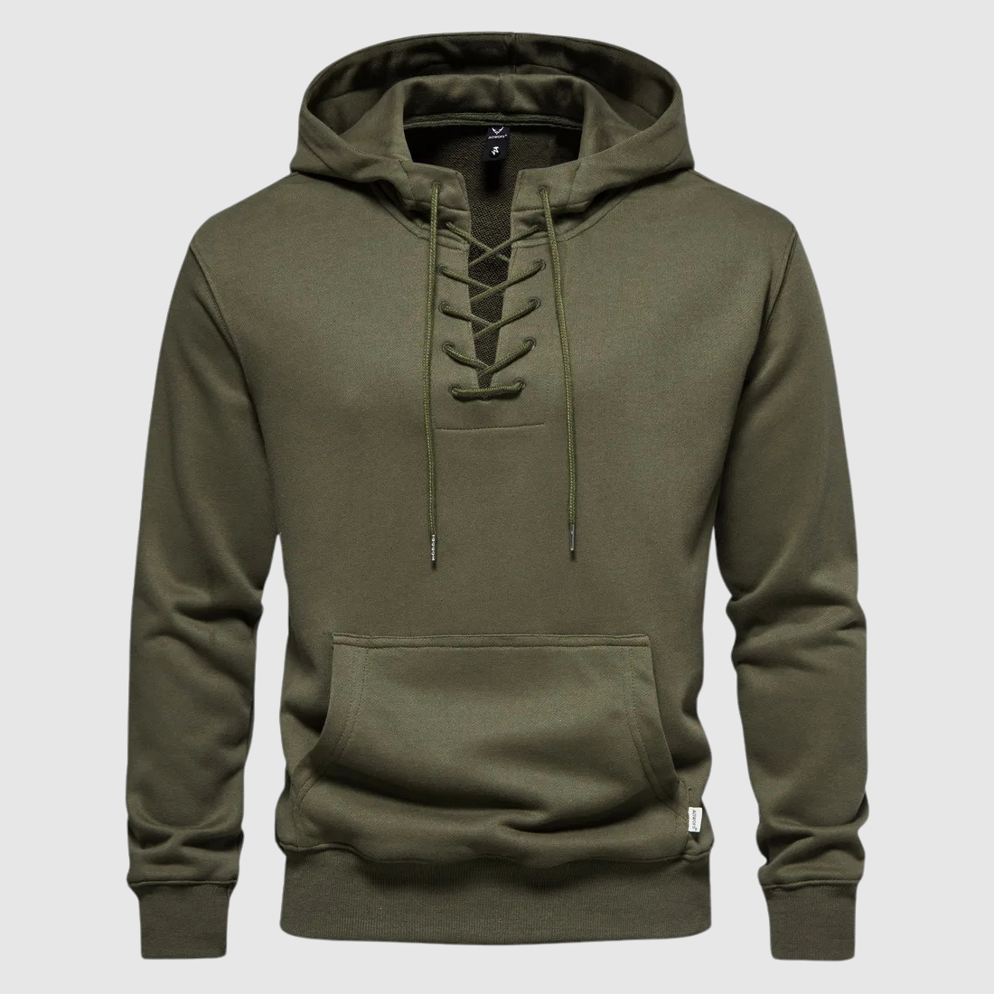 Valhalla Cotton Lace-Up Hoodie