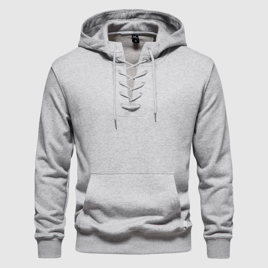 Valhalla Cotton Lace-Up Hoodie