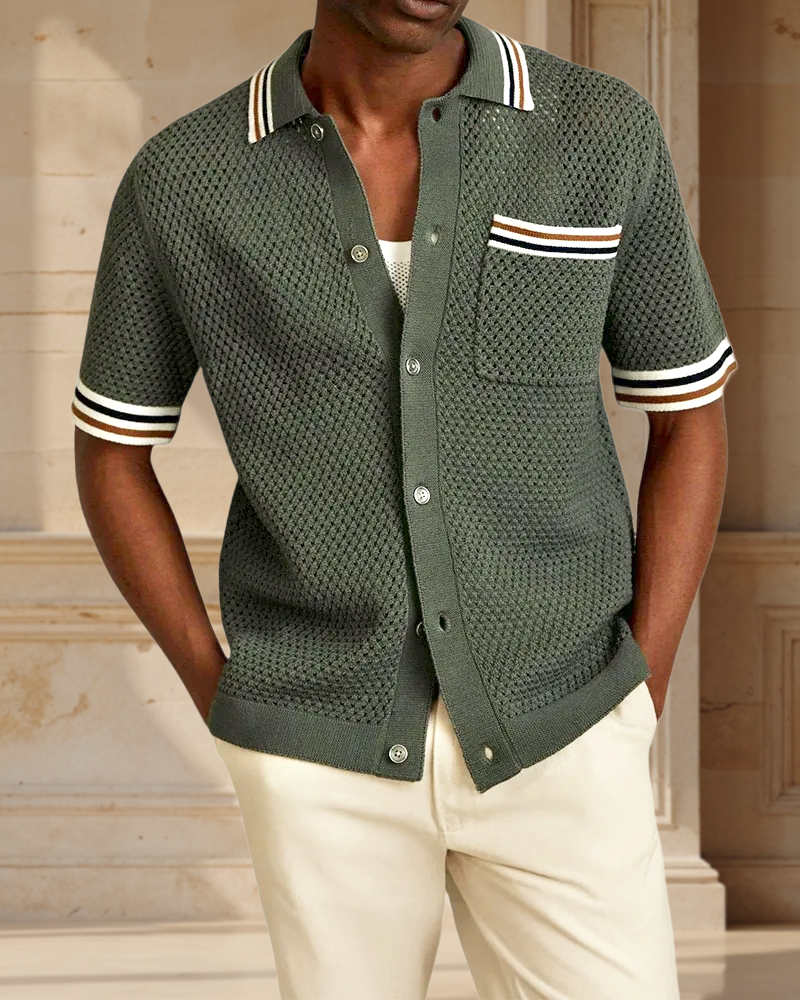 Martin Laurent Crochet Shirt